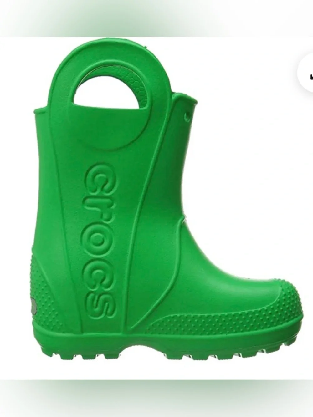 Crocs Handle It Rain Boots Green Kids Size 11 Waterproof